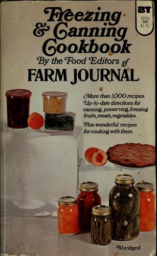 Freezing & canning cookbook