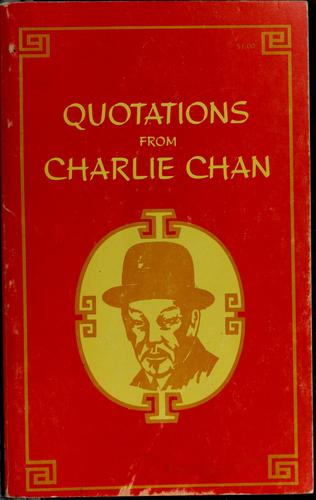 Quotations from Charlie Chan