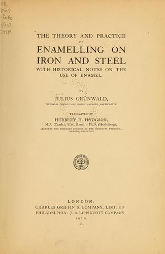 Theory and practice of enamelling on iron & steel