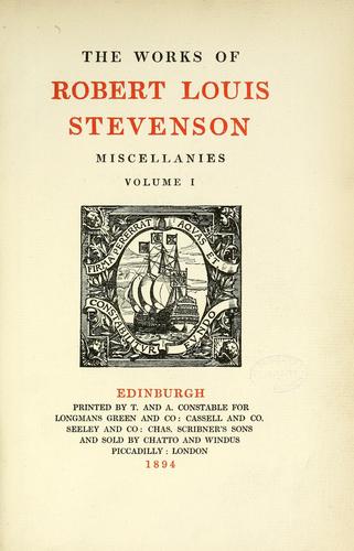 The works of Robert Louis Stevenson