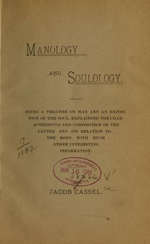 Manology and soulogy...