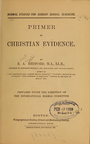 Primer of Christian evidence...