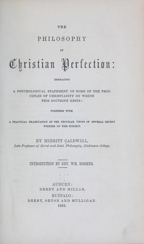 The philosophy of Christian perfection