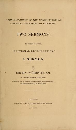 The sacrament of the Lord's Supper generally necessary to salvation