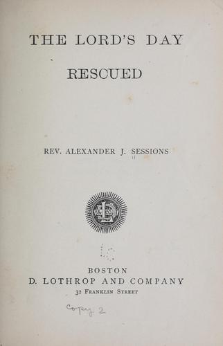 The Lord's day rescued