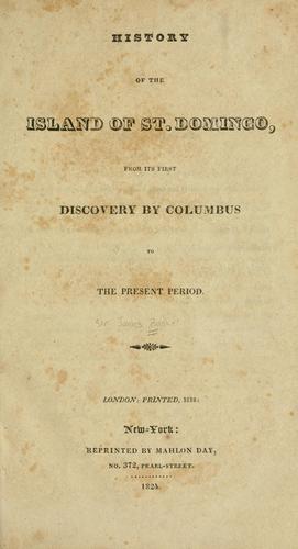History of the island of St. Domingo