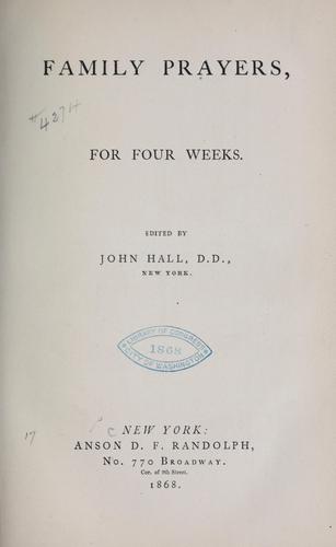 Family prayers for four weeks
