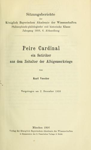 Peire Cardinal