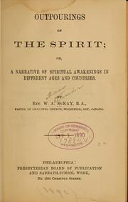 Outpourings of the spirit