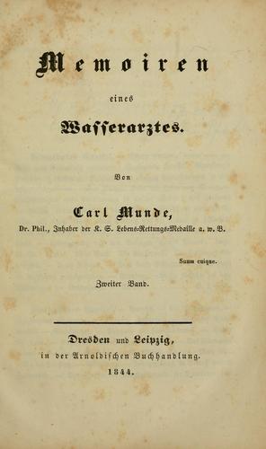 Memoiren eines Wasserarztes