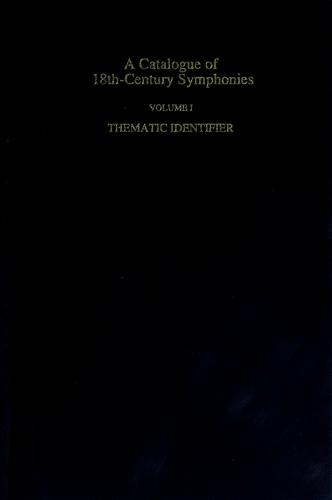 A catalogue of 18th-century symphonies