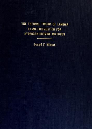The thermal theory of laminar flame propagation for hydrogen-bromine mixtures