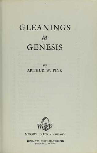 Gleanings in Genesis