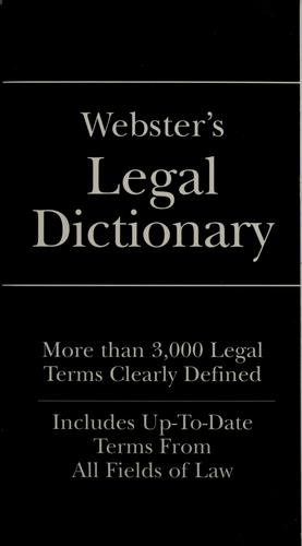 Webster's legal dictionary