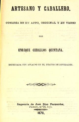 Artesano y caballero