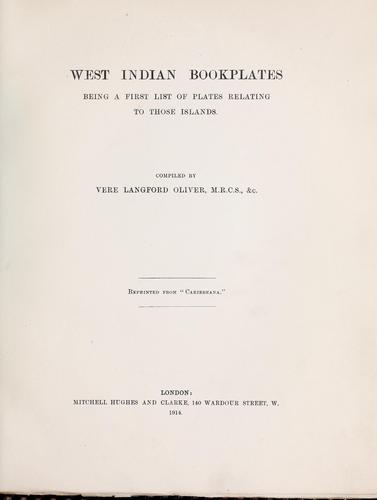 West Indian bookplates