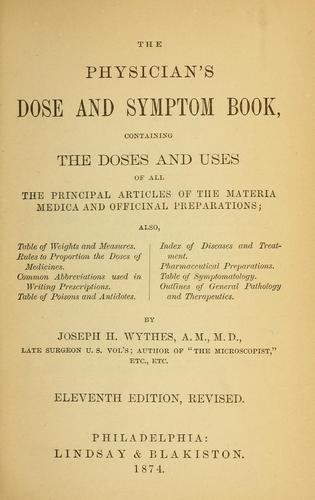 The physician's dose and symptom book