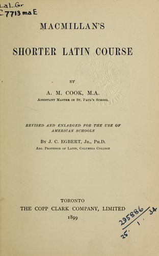 Macmillan's shorter Latin course