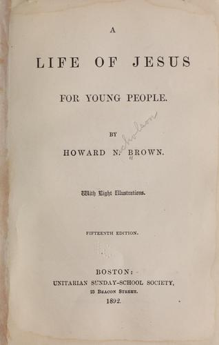 A life of Jesus for young people