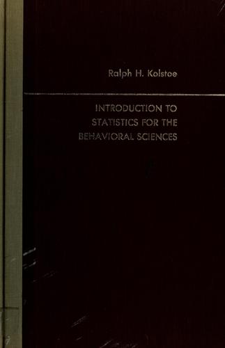 Introduction to statistics for the behavioral sciences