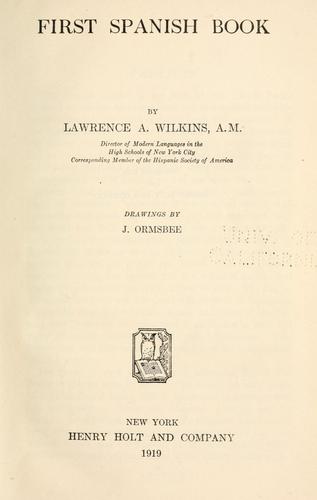 First Spanish book