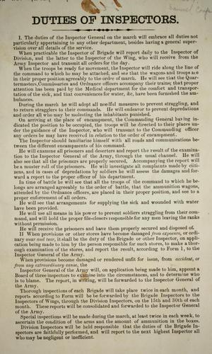 Duties of inspectors