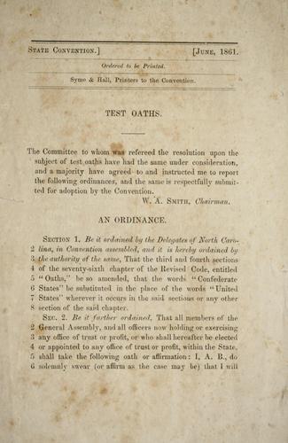 Test oaths