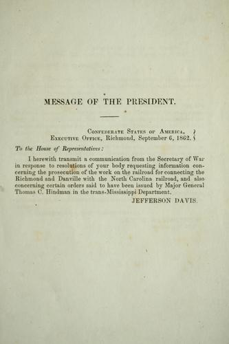 Communication from Attorny General