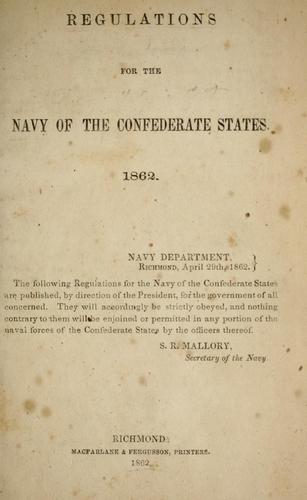Regulations for the Navy of the Confederate States