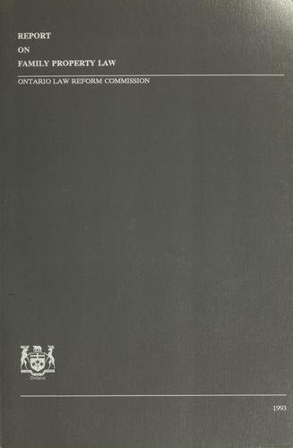 Report on family property law