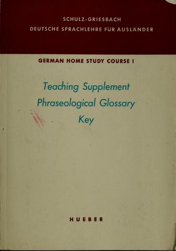 Teaching supplement phraseological glossary key
