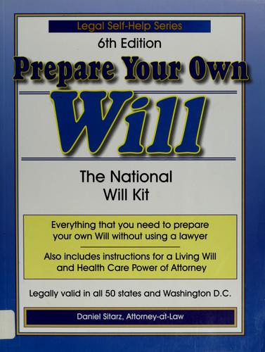 Prepare your own will
