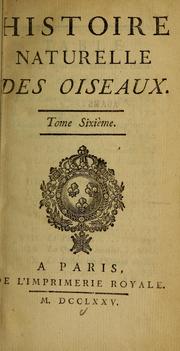 Histoire naturelle des oiseaux