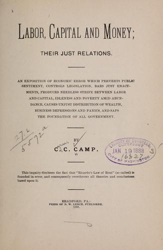 Labor, capital and money