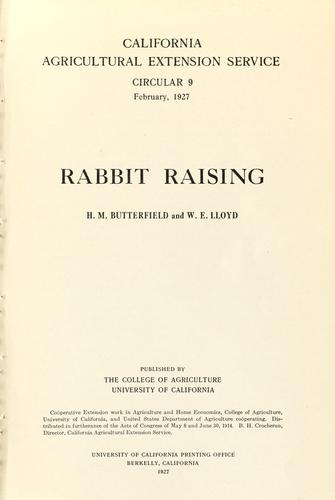 Rabbit raising