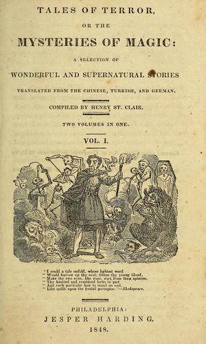 Tales of terror; or, The mysteries of magic