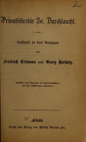 Privatsekretär Sr. Durchlaucht