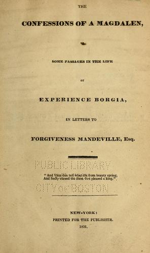 The Confessions of a Magdalen