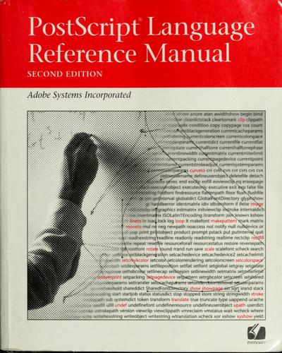 PostScript language reference manual