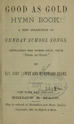 Good as gold hymn book