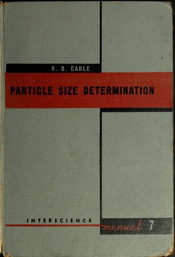 Particle size determination