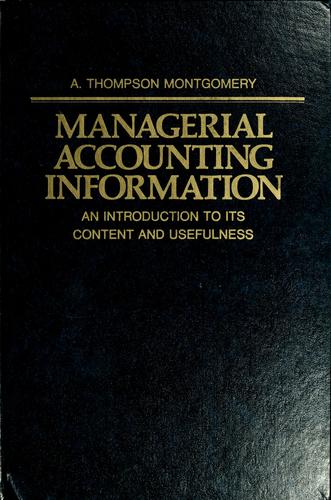 Managerial accounting information