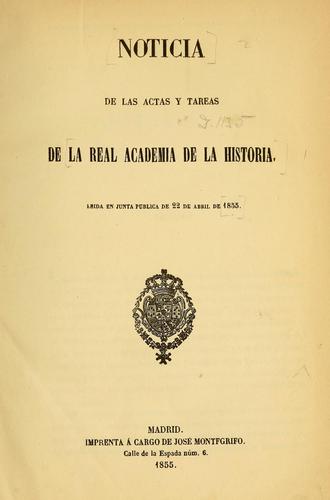 Discursos leidos ante la Academia de la Historia