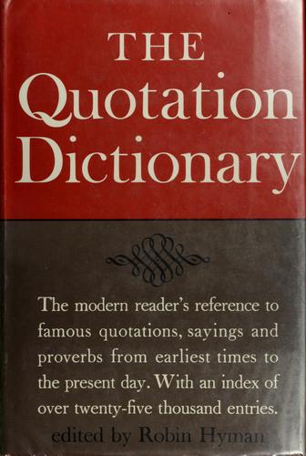 The quotation dictionary