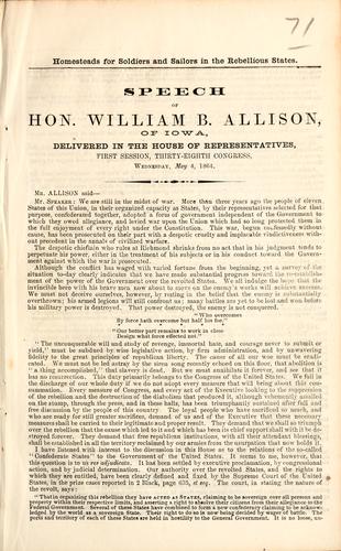 Homesteads for soldiers and sailors in the rebellious states