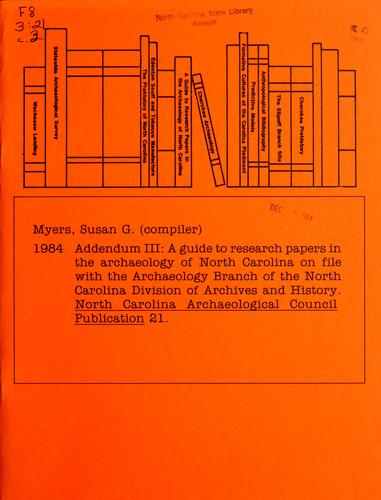 Addendum III