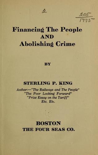 Financing the people and abolishing crime
