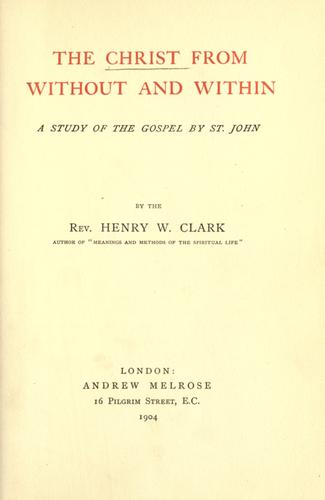 The Christ from without and within