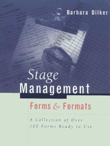 Stage management forms & formats
