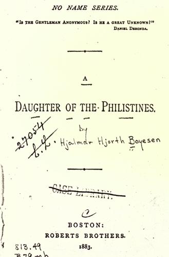 A daughter of the Philistines